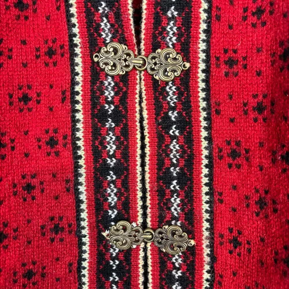 Telluride Clothing Co 100% wool Nordic pattern grandmacore size Medium - Picture 4 of 6